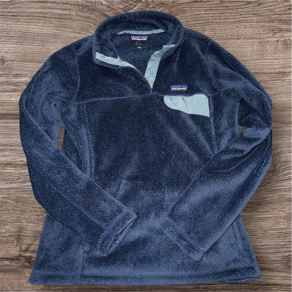 Patagonia Navy Fleece Pullover Jacket
